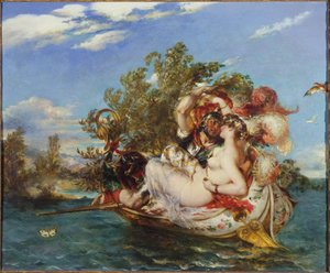 Phaedria y Cymochles de William Etty
