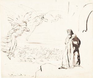 Escena del Infierno (canto IX) de William Etty