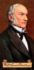 William Ewart Gladstone, de una serie de tarjetas de cigarrillos