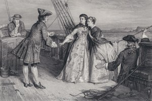 Ilustración para El Pirata de Sir Walter Scott de William Ewart Lockhart
