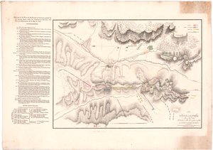 Un plano de la batalla de la Albuera de William Faden