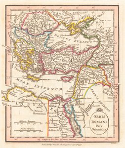 Imperio Romano de Oriente. Mapa.
