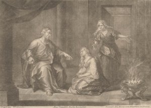 María Elogiada, Marta Reprendida de William Faithorne