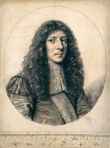 Retrato de John Aubrey, 1666 de William Faithorne