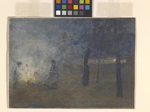 Burning Leaves (acuarela sobre papel) de William Forsyth