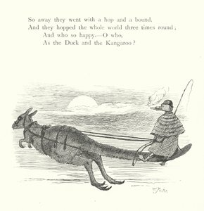 El pato y el canguro (grabado) de William Foster