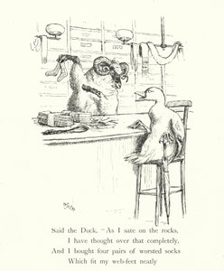 El pato y el canguro (grabado) de William Foster