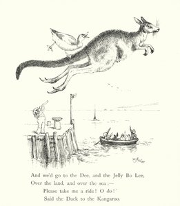 El pato y el canguro (grabado) de William Foster