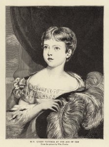 Su Majestad la Reina Victoria a los diez años de William Fowler