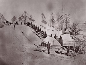 Broadway Landing, río Appomattox, 1864 de William Frank Browne