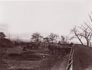 Cerca de Dutch Gap, Virginia. Fort Brady, ca. 1865. de William Frank Browne