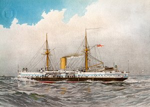 HMS Colossus, acorazado de segunda clase de la Royal Navy, c. 1890-c. 1893