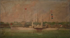 El vapor de ruedas Ella de William Frederick Mitchell