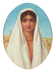 Retrato de una niña árabe de William Gale