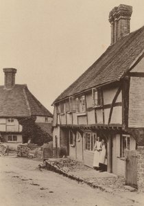 En Byworth, cerca de Petworth, Sussex (foto en blanco y negro) de William Galsworthy Davie