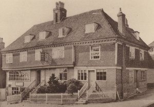 Church House, Goudhurst, Kent (foto en blanco y negro) de William Galsworthy Davie