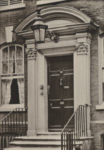 Puerta, Calle Southgate, Winchester (foto en blanco y negro) de William Galsworthy Davie