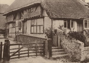Farm House, Bury, West Sussex (fotografía en blanco y negro) de William Galsworthy Davie