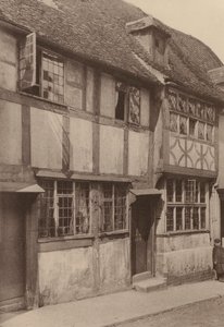 En West Street, Rye, Sussex (foto en blanco y negro)
