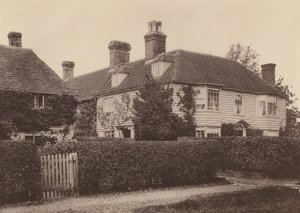 Market Cross House, Hawkhurst, Kent (foto en blanco y negro) de William Galsworthy Davie
