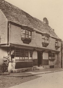 Star Inn, Alfriston, Sussex (foto en blanco y negro) de William Galsworthy Davie