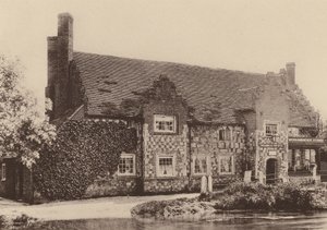 The Post Office, Wickhambreaux, Kent (fotografía en blanco y negro) de William Galsworthy Davie
