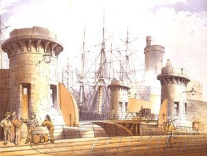 Puertas del muelle Stanley, 1864