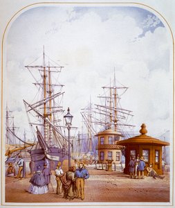 Muelles de Waterloo, Liverpool, 1864 de William Gawin Herdman