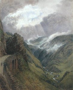 En el Viejo Camino de Ruskin entre Morez y Les Rousses, Jura de William Gersham Collingwood