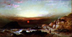 La roca Mewstone desde Wembury de William Gibbons
