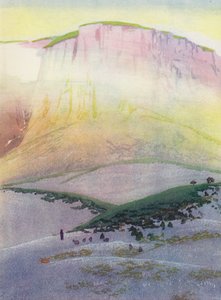 La última espiga, Córcega (litografía en color) de William Giles