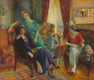 Grupo familiar de William Glackens