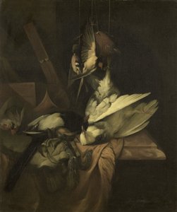 Bodegón con aves y utensilios de caza de William Gowe Ferguson