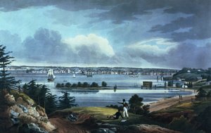 Nueva York desde las alturas cerca de Brooklyn, 1820-23