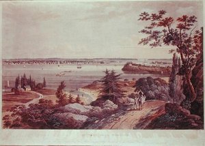 Nueva York desde Weehawk de William Guy Wall