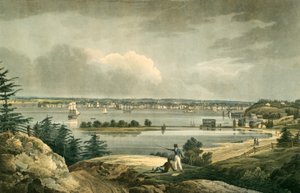 Nueva York desde las Alturas cerca de Brooklyn, pub. 1828
