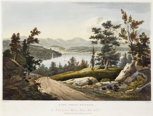 Vista cerca de Hudson, 1822 de William Guy after Wall