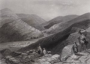 Etham, cerca de Belén (grabado) de William H. Bartlett