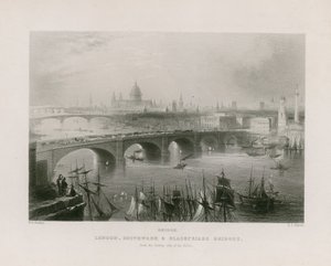 Vista general de Londres de William H. Bartlett
