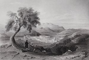 Nazaret, mirando hacia la llanura de Esdraelon de William H. Bartlett