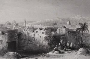 Piscina de Ezequías, Jerusalén de William H. Bartlett