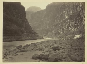 Río Colorado, desembocadura de Kanab Wash, mirando al oeste de William H. Bell