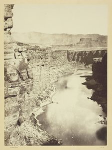 Gran Cañón, Río Colorado, cerca de Paria Creek, mirando al oeste, 1872 de William H. Bell