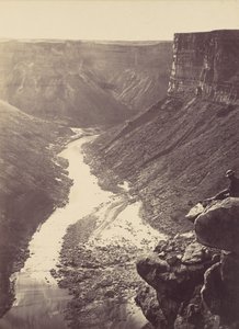 Gran Cañón, Río Colorado, cerca del arroyo Paria, mirando al oeste, 1872 de William H. Bell