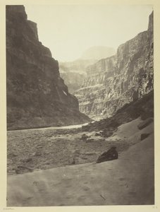 Gran Cañón del Río Colorado, desembocadura del Kanab Wash, mirando al oeste de William H. Bell
