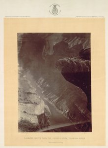 Mirando al sur en el Gran Cañón, Río Colorado, Sheavwitz, 1872 de William H. Bell