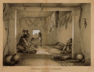 Interior de una vivienda Hopi