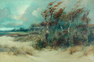 Árboles en un camino arenoso, Heysham, 1916 de William H. Parkinson