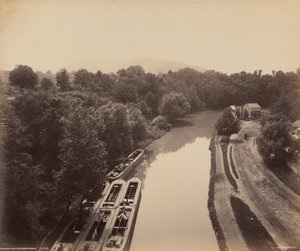 Canal de Morris desde el Puente de Green de William H. Rau