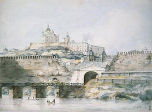 Vista de la ciudad de Smolensk, 1787 de William Hadfield
